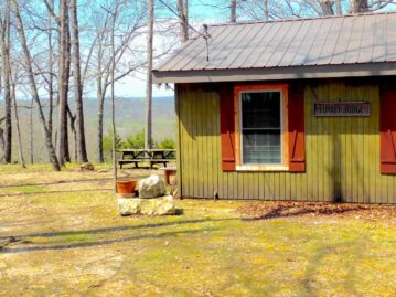 corner of Turkey Ridge Cabin